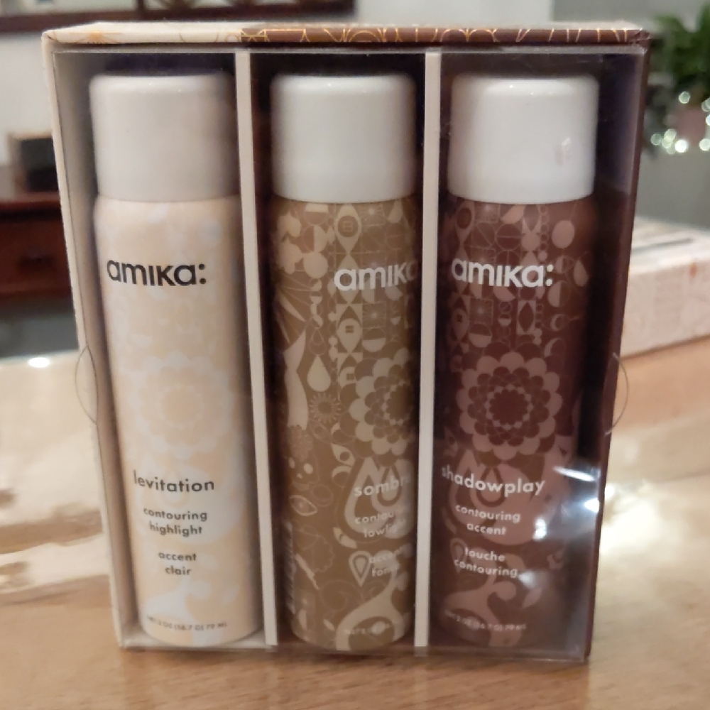 Amika Styling Essentials Set - White, Cream, Brown